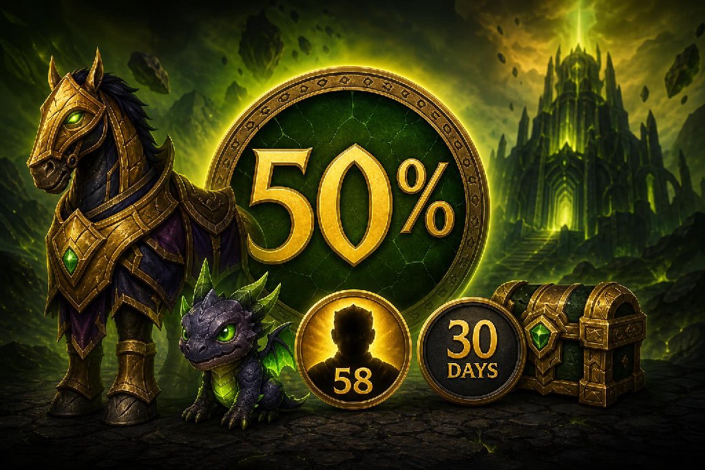 Save Up to 50% on The Burning Crusade Anniversary Packs and Services Through May 18